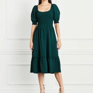 Hillhouse: The Crepe Louisa Nap Dress - Botanical Garden Crepe (Large)